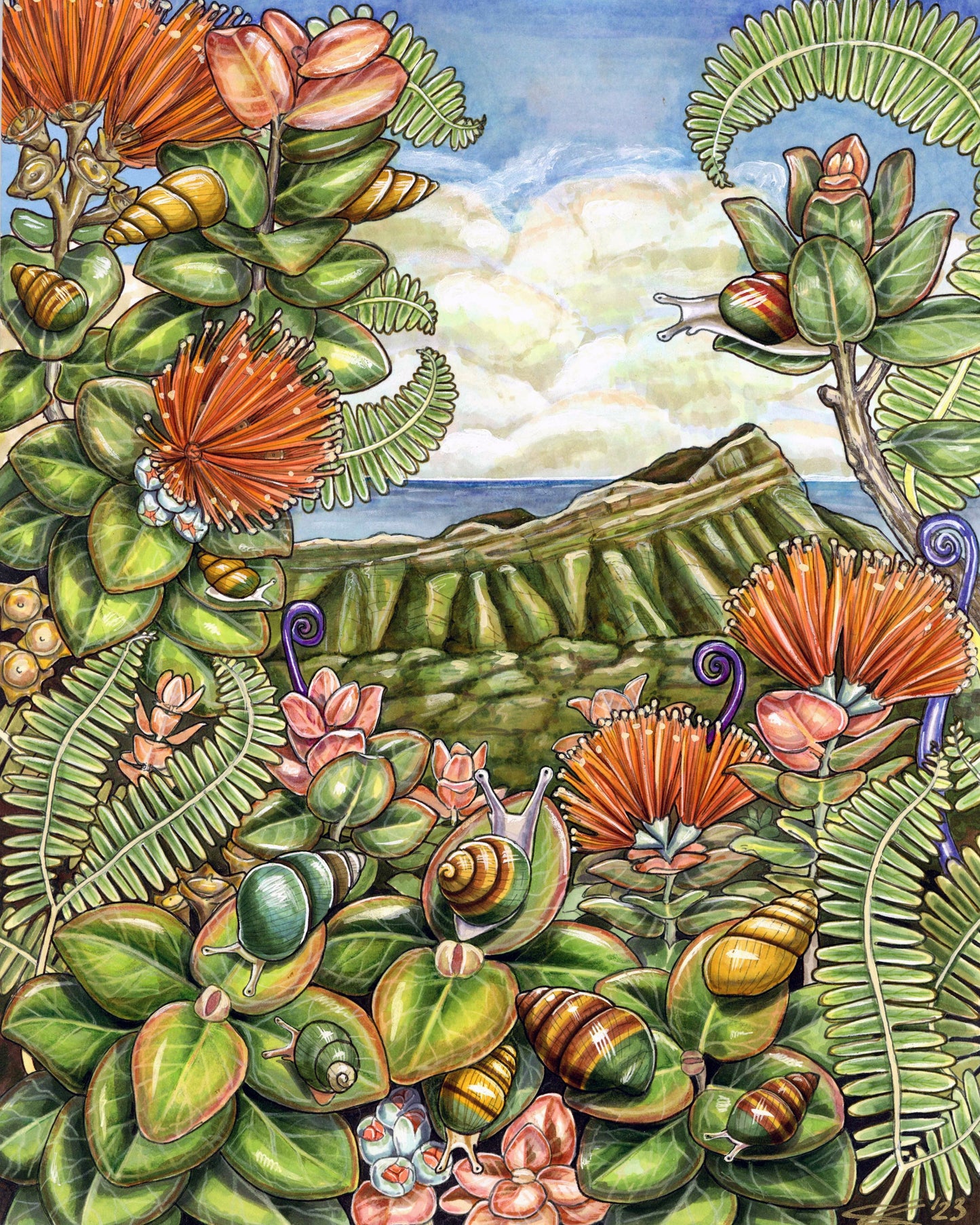 Kāhuli and Lē'ahi print